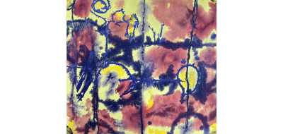  Carl A Alexander Yellow Pink Blue and Purple 1972