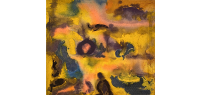  Carl A Alexander Yellow Purple and Blue ca 1950 70s