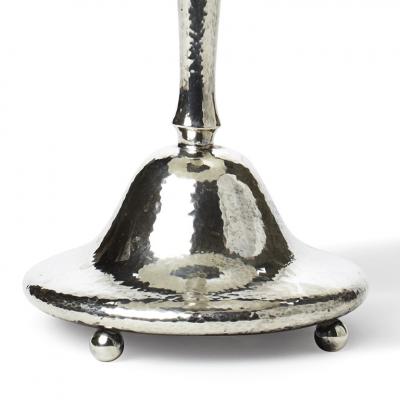  Carl Hallberg Workshop Jugend Style Silvered Table Lamp by C G Hallberg Workshop