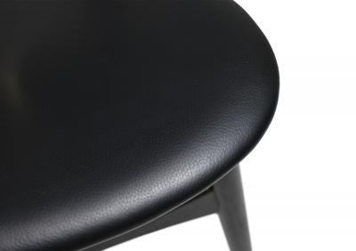  Carl Hansen Son 34 Hans J Wegner Black Laquered Oak Dining Chairs Model CH 33 for Carl Hansen