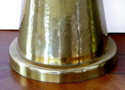  Carl Moser Carl Moser Studios Standing Floor Candle Holders in Brass and Wood Switzerland