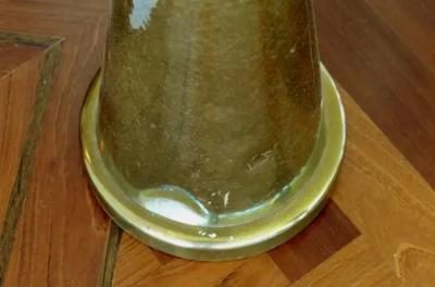  Carl Moser Carl Moser Studios Standing Floor Candle Holders in Brass and Wood Switzerland