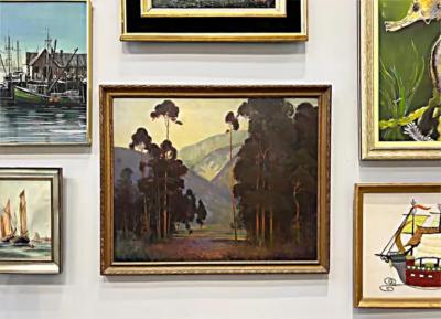  Carl de Courcey Large 1929 Carl de Courcey Ohio Landscape Oil Painting