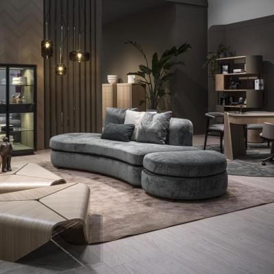  Carpanelli Contemporary Contour Sofa and Pouf