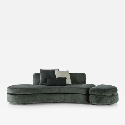  Carpanelli Contemporary Contour Sofa and Pouf