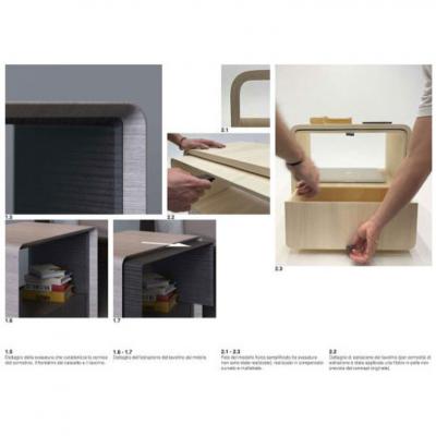  Carpanelli Contemporary Mr Hide Bedside Table