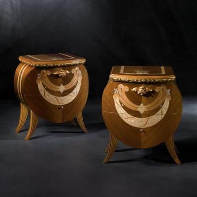  Carpanelli Contemporary Vanity Bedside Table in Canaletto Walnut