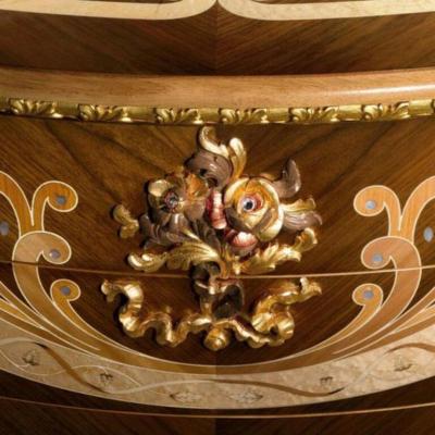  Carpanelli Contemporary Vanity Dresser in Canaletto Walnut