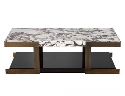  Carrocel Interiors Carrocel Custom Modern Marble Top Cocktail Table
