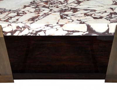  Carrocel Interiors Carrocel Custom Modern Marble Top Cocktail Table