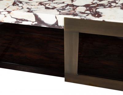  Carrocel Interiors Carrocel Custom Modern Marble Top Cocktail Table