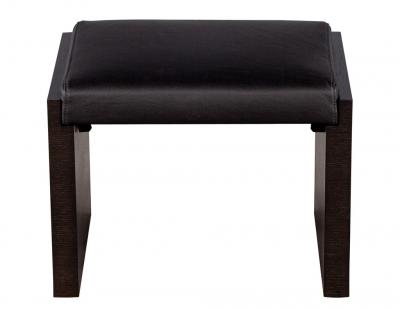  Carrocel Interiors Carrocel Custom Oak Black Leather Tapas Bench