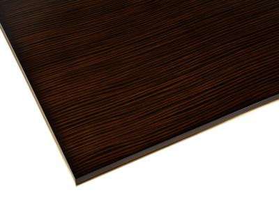  Carrocel Interiors Carrocel Custom Walnut Dining Table with Brass Details