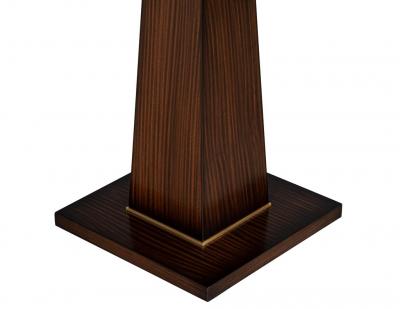  Carrocel Interiors Carrocel Custom Walnut Dining Table with Brass Details