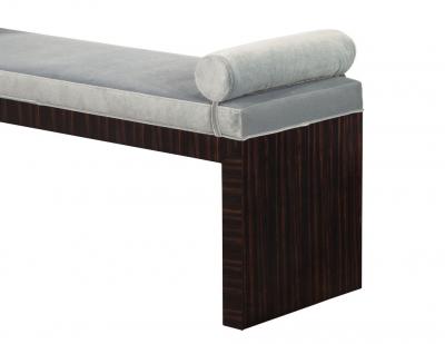 Carrocel Interiors Custom Art Deco Inspired Modern Macassar Bench by Carrocel