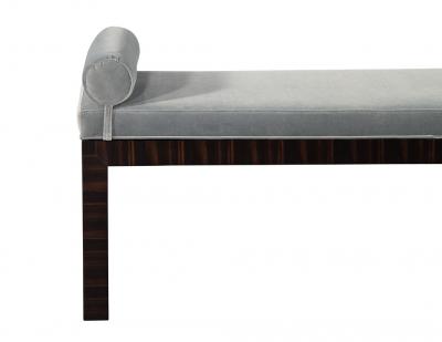 Carrocel Interiors Custom Art Deco Inspired Modern Macassar Bench by Carrocel