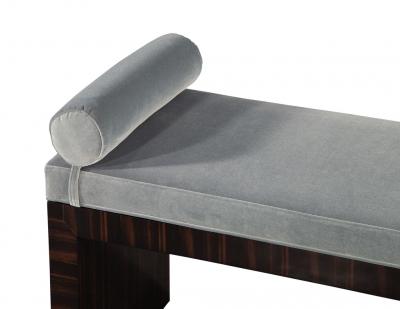 Carrocel Interiors Custom Art Deco Inspired Modern Macassar Bench by Carrocel
