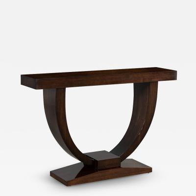  Carrocel Interiors Custom Art Deco Inspired Modern Walnut Console Table