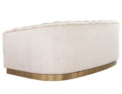  Carrocel Interiors Custom Curved Channel Back Sofa by Carrocel