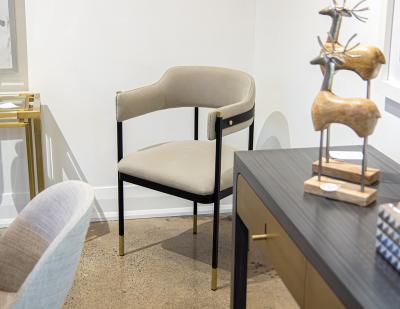  Carrocel Interiors Custom Curved Modern Dining Chairs