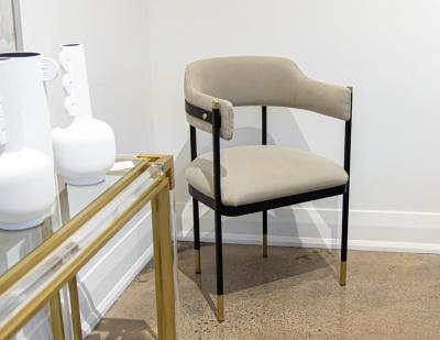  Carrocel Interiors Custom Curved Modern Dining Chairs