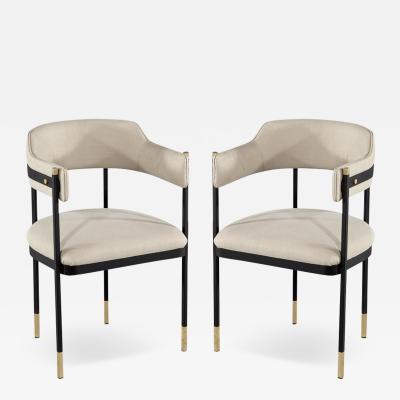  Carrocel Interiors Custom Curved Modern Dining Chairs