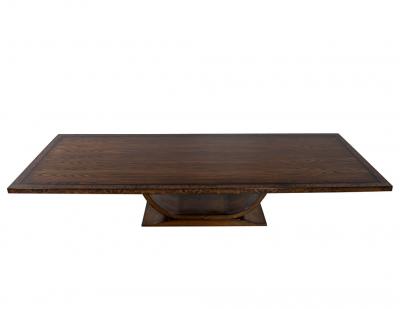  Carrocel Interiors Custom Handcrafted Modern Art Deco Walnut Dining Table