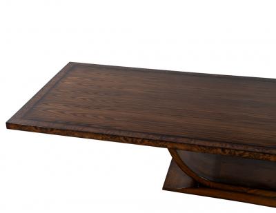  Carrocel Interiors Custom Handcrafted Modern Art Deco Walnut Dining Table