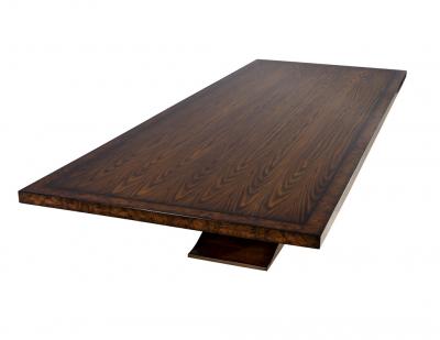  Carrocel Interiors Custom Handcrafted Modern Art Deco Walnut Dining Table