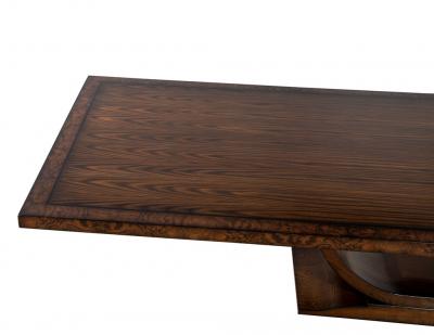  Carrocel Interiors Custom Handcrafted Modern Art Deco Walnut Dining Table