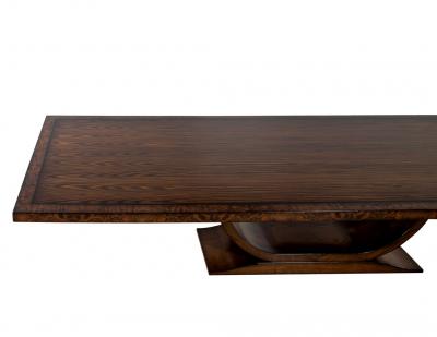  Carrocel Interiors Custom Handcrafted Modern Art Deco Walnut Dining Table