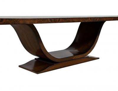  Carrocel Interiors Custom Handcrafted Modern Art Deco Walnut Dining Table