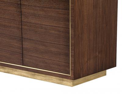  Carrocel Interiors Custom Macassar Marble Top Credenza Buffet Cassara by Carrocel