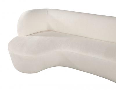  Carrocel Interiors Custom Mid Century Modern Kagan Inspired Curved Sofa Couch by Carrocel