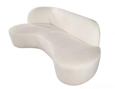  Carrocel Interiors Custom Mid Century Modern Kagan Inspired Curved Sofa Couch by Carrocel