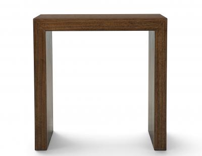  Carrocel Interiors Custom Minimalist Walnut Waterfall Side Table