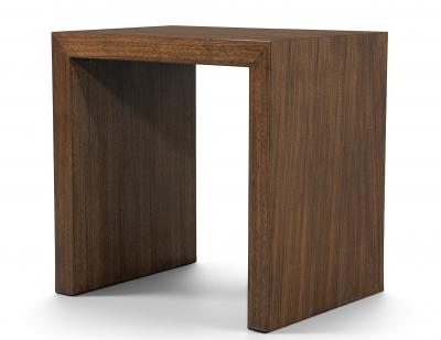  Carrocel Interiors Custom Minimalist Walnut Waterfall Side Table
