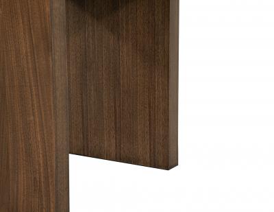  Carrocel Interiors Custom Minimalist Walnut Waterfall Side Table