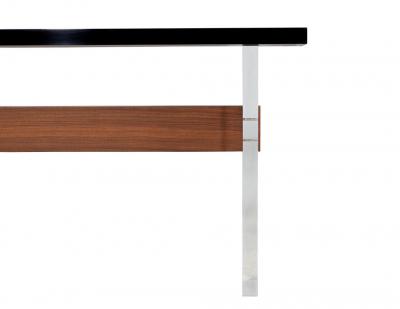  Carrocel Interiors Custom Modern Acrylic and Walnut Console Table