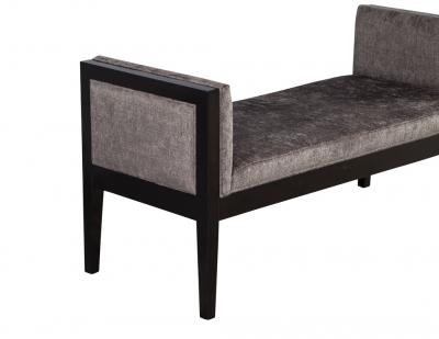  Carrocel Interiors Custom Modern Black Lacquered Bench