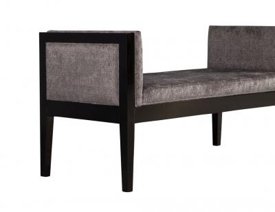  Carrocel Interiors Custom Modern Black Lacquered Bench