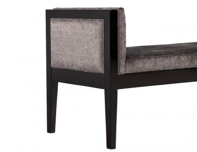  Carrocel Interiors Custom Modern Black Lacquered Bench