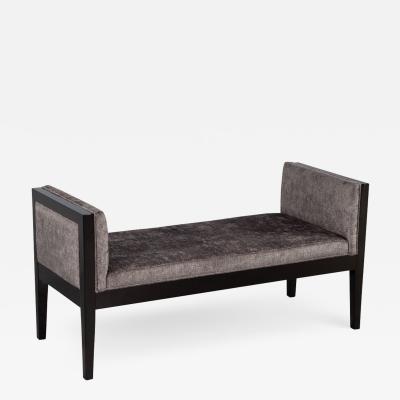  Carrocel Interiors Custom Modern Black Lacquered Bench