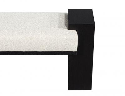  Carrocel Interiors Custom Modern Black Oak Bench