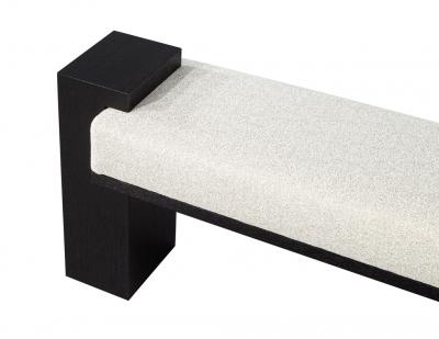  Carrocel Interiors Custom Modern Black Oak Bench