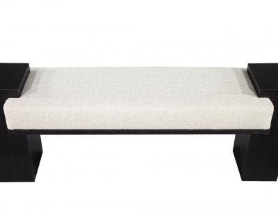  Carrocel Interiors Custom Modern Black Oak Bench