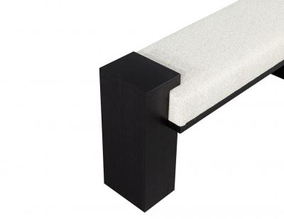  Carrocel Interiors Custom Modern Black Oak Bench