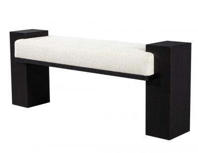  Carrocel Interiors Custom Modern Black Oak Bench