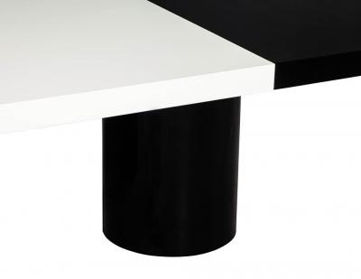  Carrocel Interiors Custom Modern Black and White Dining Table by Carrocel