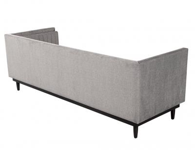  Carrocel Interiors Custom Modern Channeled Sofa in Grey